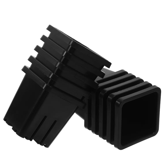 WORGEOUS  10 Pcs Square Pots for Plants Cultivation Basket Garden Grow Cup Black Net Hydroponics Office