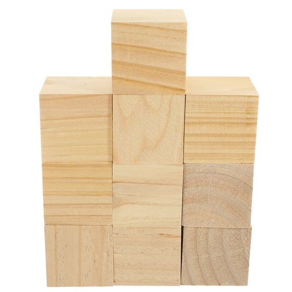 WORGEOUS  10 Pcs Stacker Craft Cube Square Blocks DIY Projects Office