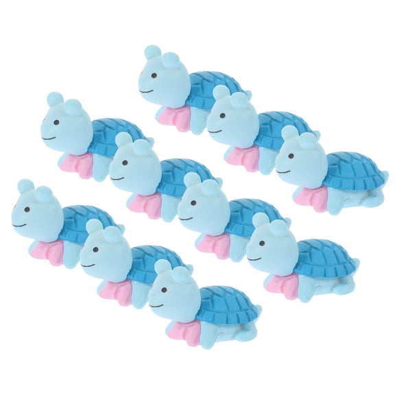 WORGEOUS 10 Pcs Turtle Tank Accessories Aquariums Turtles Sea Toy Animals Blue