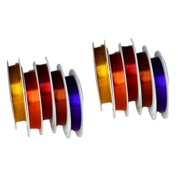 Worgeous 10 Rolls 0.3MM DIY Colorful Flexible Metal Decorative Ties for Wrapping Jewelry Making Ornaments Assorted Color