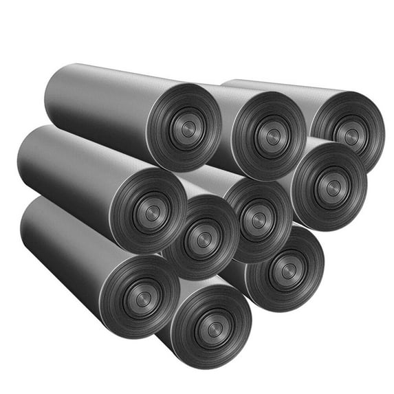BESTYASH 200Pcs Thickened Garbage Bags Black Extra Strong and Environmentally Friendly