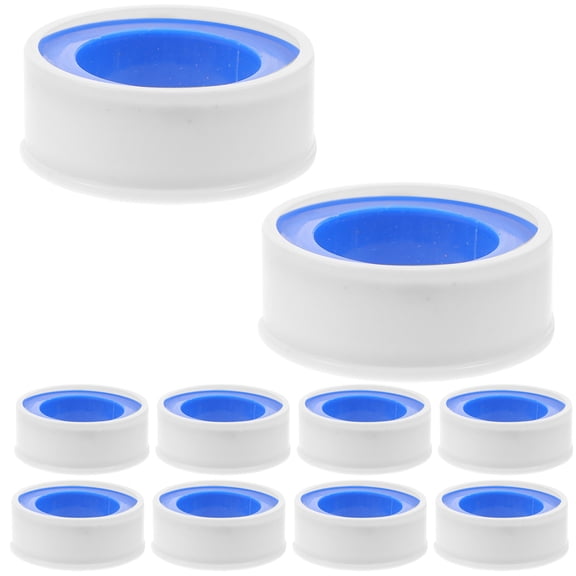 WORGEOUS 10 Rolls Sealing Tape Thread Stickers Glue Duct Heavy Duty White