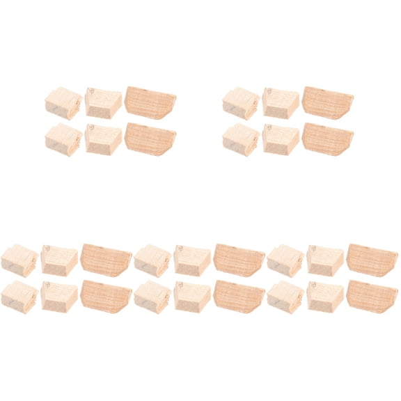 WORGEOUS 10 Sets  Fiddlestick Replacement Parts Professional Wooden Wedges Plugs for Cello