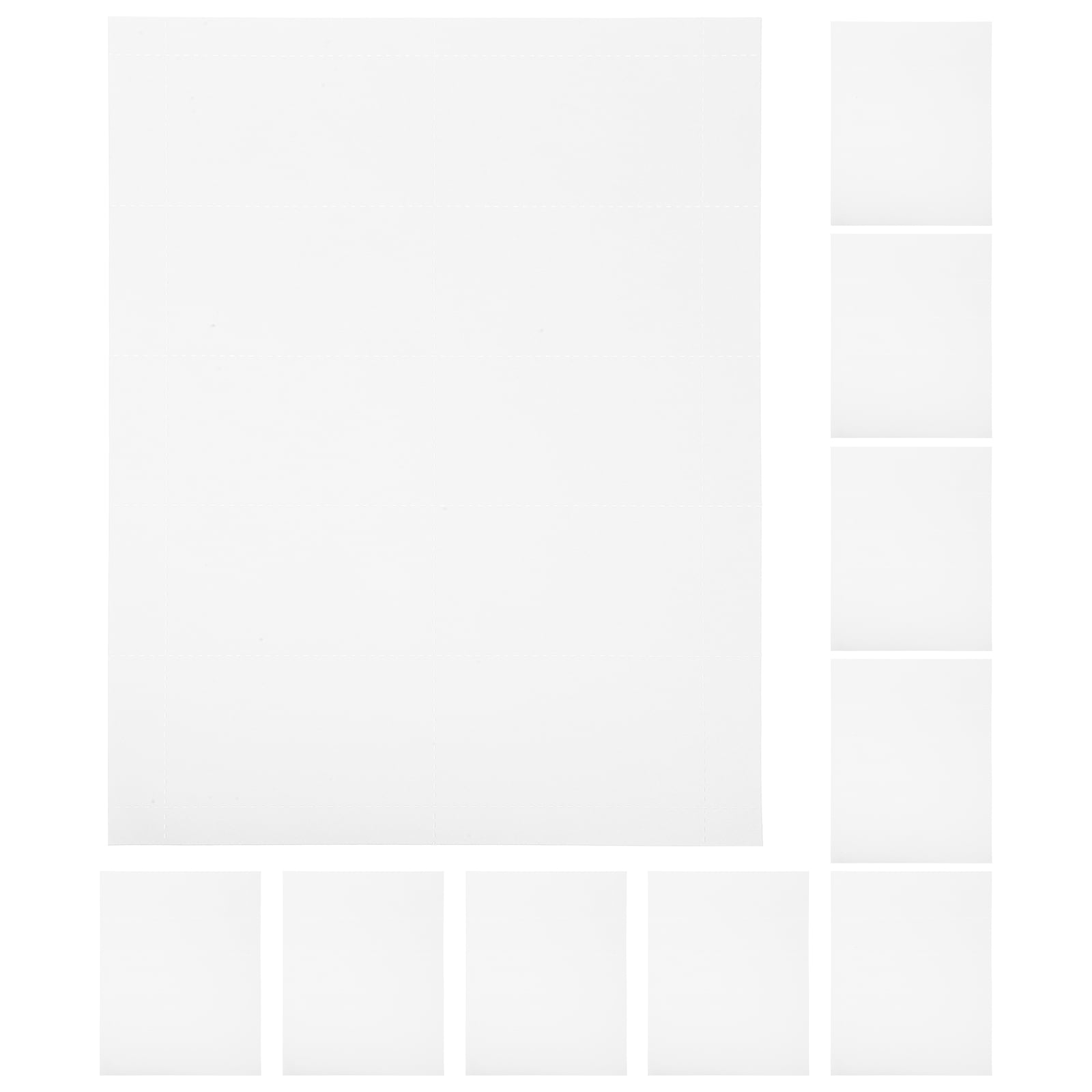 WORGEOUS 10 Sheets Business Card Paper For Printer Printable Business ...