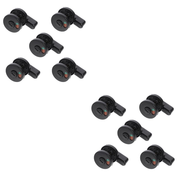 GETAJGHSD Privacy Indicator Door Lock Black Durable Plastic for Single Stall 10Pcs