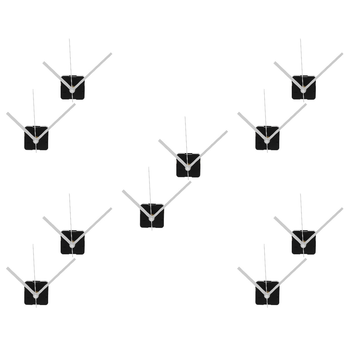 WORGEOUS 10 pcs  Wall Clock DIY Mechanism Movement Repair Part Replacement Clock Movement