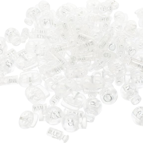 WORGEOUS 100 Pcs Bungee Rope Mini Transparent Pig Nose Button
