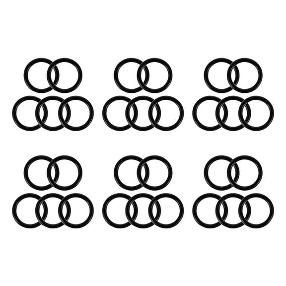 WORGEOUS 100 Pcs Propane Tank Gauge Sealing Gasket for Faucet Black