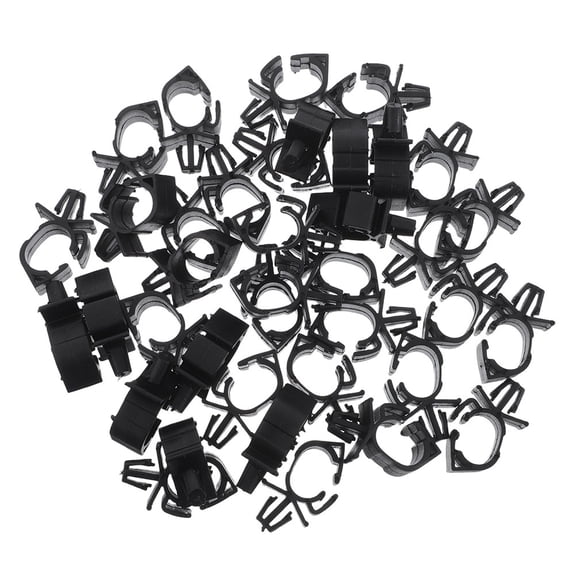 WORGEOUS 100 Pieces White Square Hook Wiring Harness Cards for Automotive Fixing and Organization