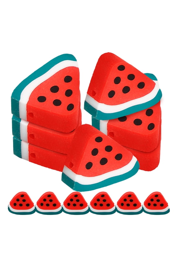 100 Pcs Watermelon Clay Slice Charms for Jewelry Making, Gel Plant Decorations, Fruit Spacer Beads Craft Supplies