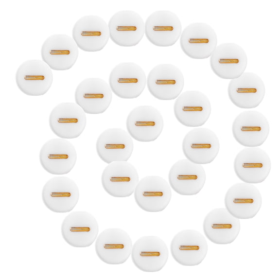 WORGEOUS  100 Pcs White Background Alphabets Scattered Beads