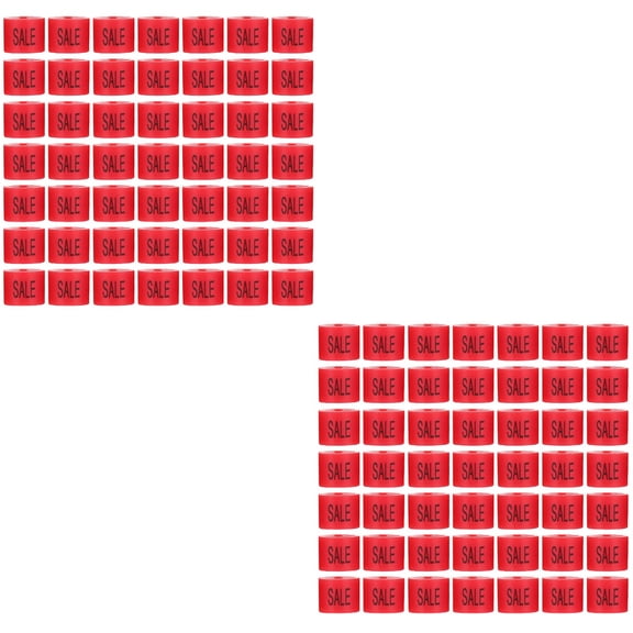 ADDHAT Red Plastic Sale Hanger Markers for Clothing Organization 100Pcs