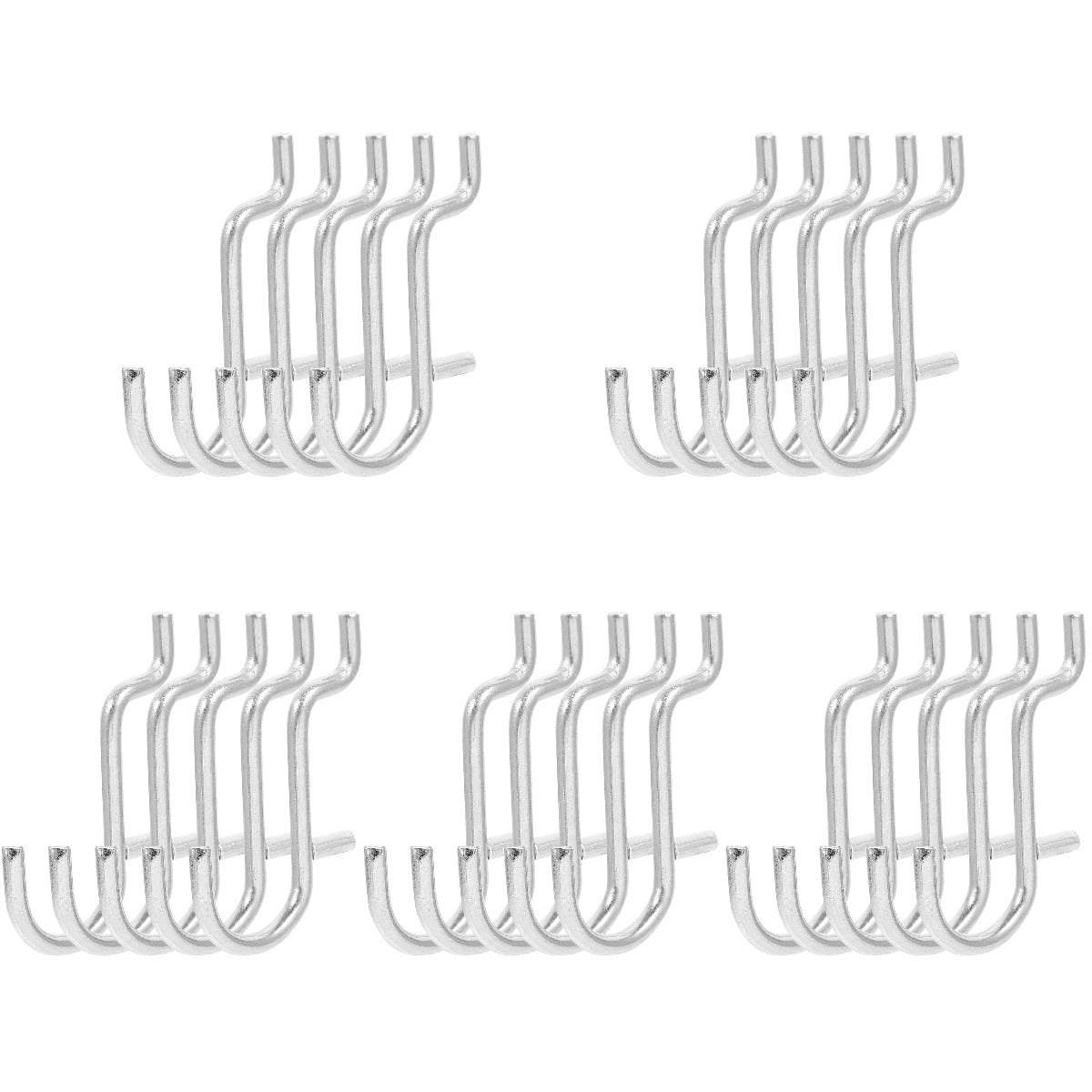 FUEENIRVA 100-Piece Heavy Duty Metal Pegboard Hooks Set for Garage, Home Organization, and Storage Solutions