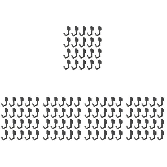 WORGEOUS 100 pcs Shelf Hooks Pegboard Hook Shelving Hook J Shape Hooks