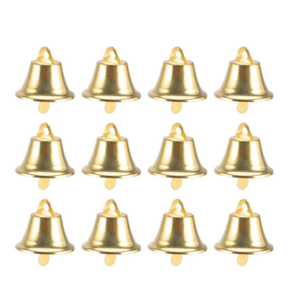 WORGEOUS 100Pack Craft Hanging Bells Diy Mini Ornaments for Home and ...