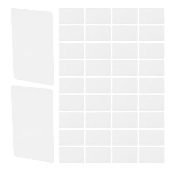 WORGEOUS 100pcs Dual-Sided Pvc Blank Cards Printable Plastic Blank Pvc Card Double Side Printing Card Blank Business Cards Plastic Card