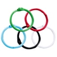 thumbnail image 1 of WORGEOUS 100pcs Metal Loose Leaf Binder Rings Multi-purpose Snap Ring Loose Paper Notebook Rings Keychain Rings, 1 of 8