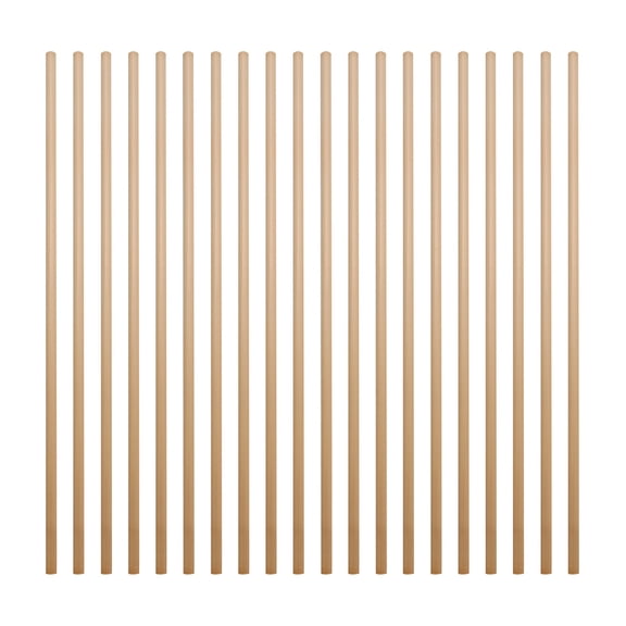 FUEENIRVA 100Pcs Party Disposable Straws Made of Food Grade Wheat Straw Khaki Color