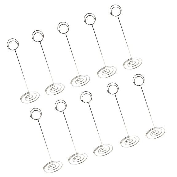 WORGEOUS 10PCS 220mm Round Iron Art Memo Clips Holder Desktop Adornments Organizer