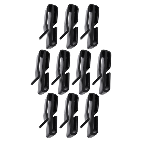 WORGEOUS 10PCS Webbing Ending Clip Quick Keeper Buckle Backpack Strap Fixing Clamps Belt Keeper Clips for Outdoor Activities