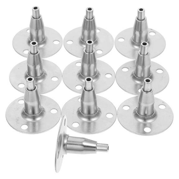 WORGEOUS 10PCS Wire Rope Clip Ceiling Sign Hook Lighting Hanger Cable Fastener Hanging Disc Ceiling Hanger Wire Supports Hanger for DIY Picture Photo Frame for 1-2mm Wire Rope (Wire Rope Not Included)