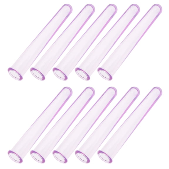 WORGEOUS 10Pcs Plastic Lab Tubes for Laboratory Supply and Testing Purposes