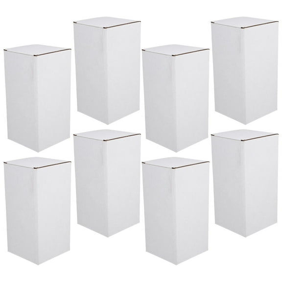 WORGEOUS 10pcs Corrugated Package Box Multi-grid Packaging Box Wine Bottle Carrying Box Shipping Corrugated Box