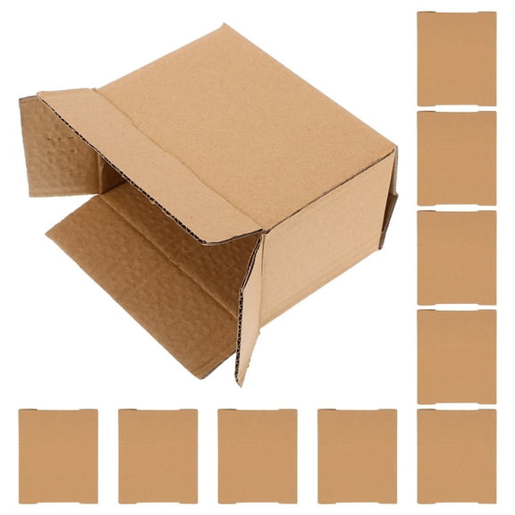 WORGEOUS 10pcs Corrugated Packaging Boxes Cardboard Mailer Shipping Boxes Small Mailing Packing Boxes For Packing Moving Mailing Storage