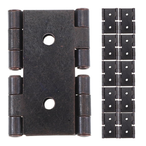 WORGEOUS 10pcs Heavy Duty Iron Hinges Double Acting Hinges Folding Screen For Wood Doors And Windows For Cabinets Closets And Furniture