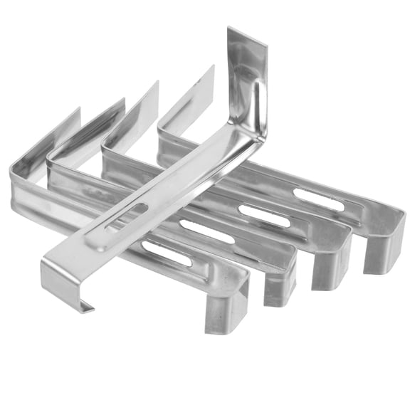 WORGEOUS 10pcs Non-Skid Tile Fixing Hook Roof Clips Non-Slip Stainless Steel Clips Metal Fixed Clamps For Home Industry