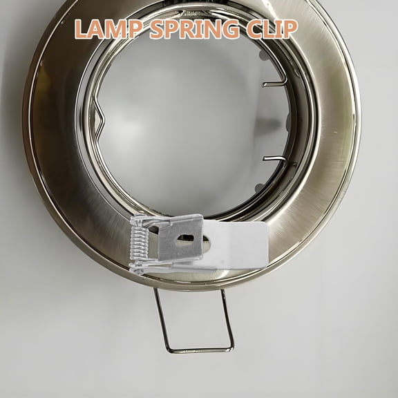 WORGEOUS 10pcs Recessed Lighting Springs Downlight Installation Clips Spotlight Metal Spring Clamps For Downlight Light Fixtures