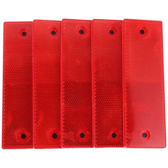 Reflective Stickers for Cars with Excellent Visibility and Easy Installation Red Plastic 10pcs