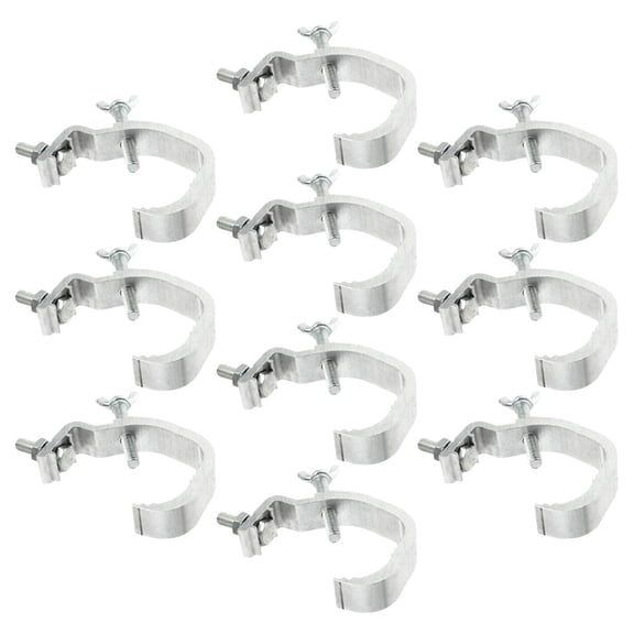 WORGEOUS 10pcs Stage Light Clamp Hook Aluminum Alloy Truss Clamp C Clamp Mounting Truss Bracket Hook For Dj Lighting Led Light And Spotlight Silver