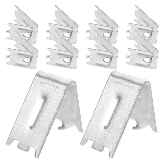 WORGEOUS 10pcs Stainless Steel Shelf Clips For Refrigerator And Freezer Shelves For Commercial Use Providing Strong Support And Stability For Organizing Your Fridge