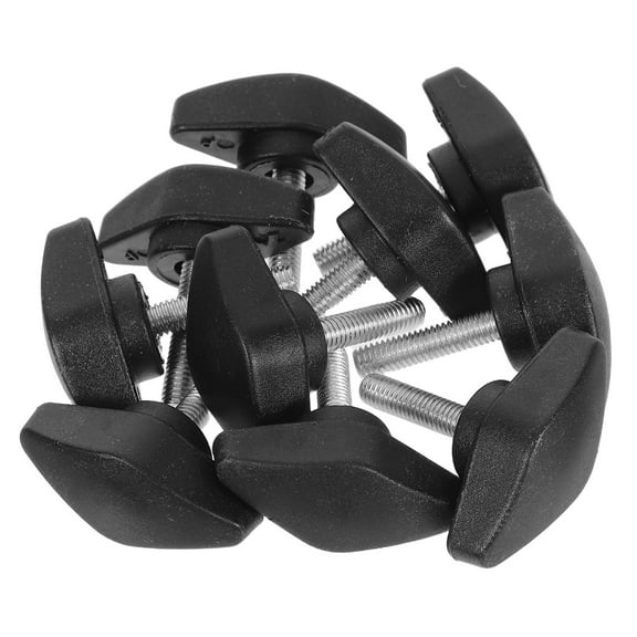 WORGEOUS 10pcs T-Handle Knob Adjustment Screws with Hand Tightening Bolt for Easy Screw Adjustments Multi-use Tee Wing Knobs M5 Thumb Screws