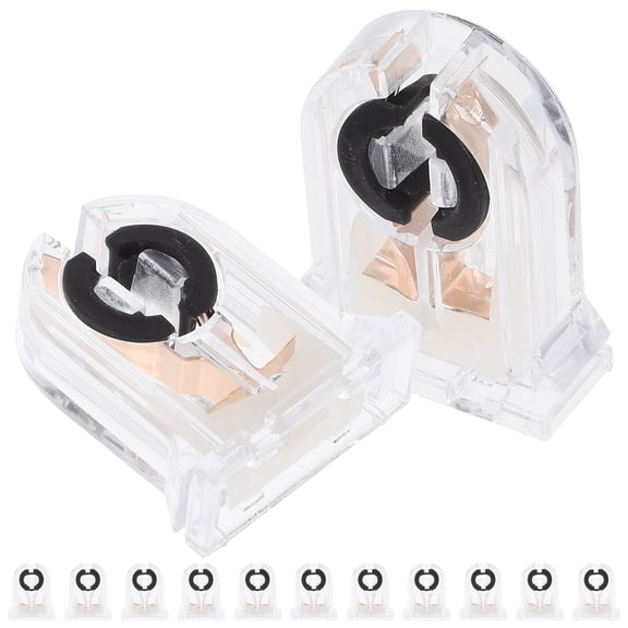 WORGEOUS 12 Pcs Non-shunted Light Socket for Fluorescent Tube LED Tombstones
