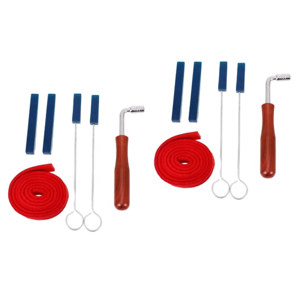 WORGEOUS 12 Pcs Professional Piano Tuning Mute Kit Tuning Hammer Lever Tuner Mute Kit Piano Tuning Tools