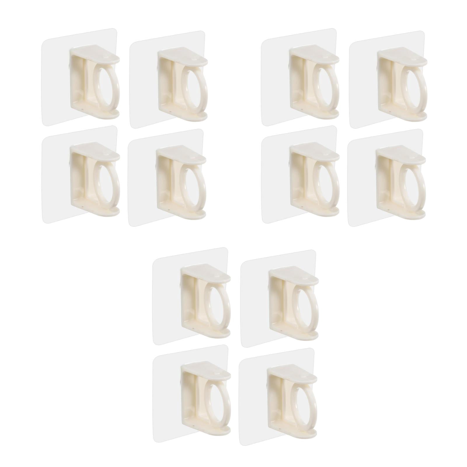 GOOHOCHY WORGEOUS 12 Pcs Curtain Rod Brackets Drapery Hook Holders No ...