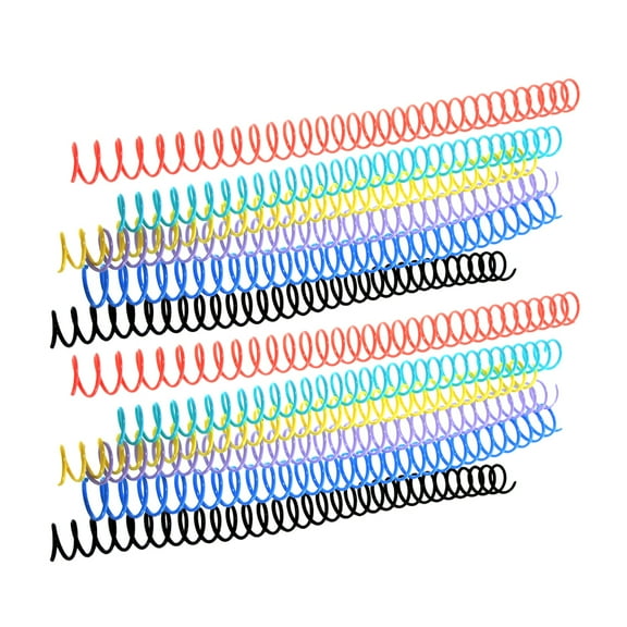 WORGEOUS 12 Pcs Spiral Binding Coils Loose Leaf Coil 27.00X1.60X1.60CM