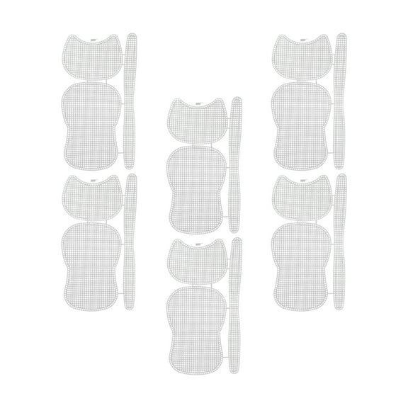 WORGEOUS 12 pcs  Bag DIY Plastic Sheets Embroidery Knitting Bag Handbag Grid Plates