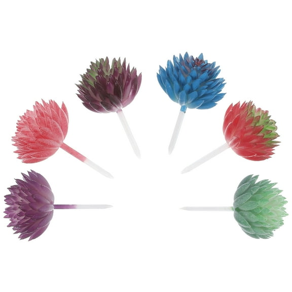 WORGEOUS 12 pcs Realistic Artificial Succulent Cactus Small Plastic DIY Succulent Plants Unpotted for Decoration