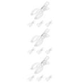 thumbnail image 1 of GOOHOCHY Hemoton 12 pcs Transparent Towel Clips Set with Spring Loaded Beach Towel Clips for Chairs Clear Plastic Towel Clips, 1 of 8