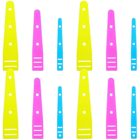 WORGEOUS Daily Life Assistance Drawstring Puller, Assorted Colors, 12pcs, Plastic, 3.9x1in, Easy Grip and Use