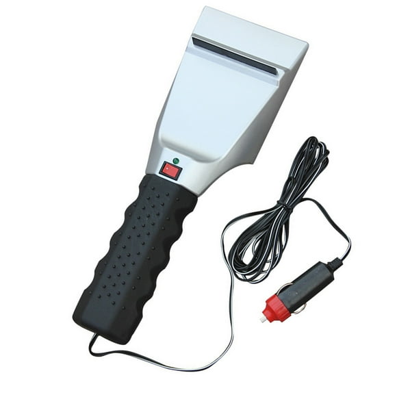 WORGEOUS 12V Electric Heated Car Ice Scraper Automobiles Cigarette Lighter Snow Removal Shovel Auto Windshield Glass Defrost Tools