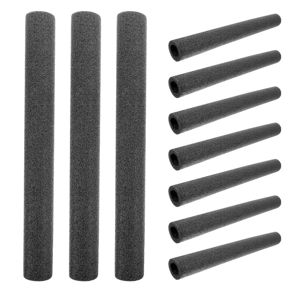 WORGEOUS 12pcs Foam Tube Pipe Insulation Freeze Protection Cover Foam Tube Pipe Insulation Foam Tubing For Protecting Pipes And Heat Preservation Black