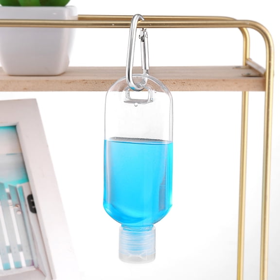BESTYASH 12Pcs Transparent Refillable Travel Bottles with Hook for Storage and Liquids