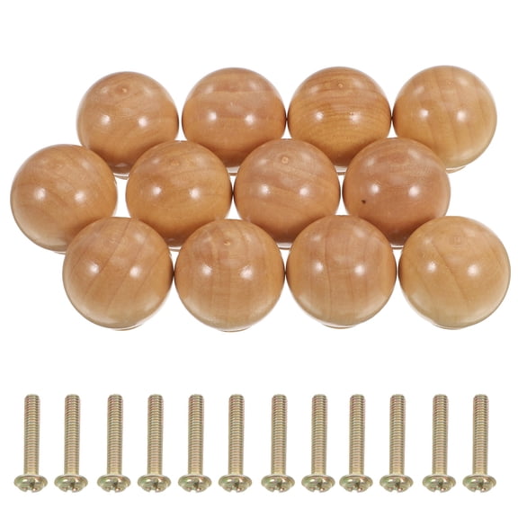 12pcs Wooden Drawer Knobs Replacement Boho Dresser Handles Furniture Knobs Unique Wood Knobs for Dresser Drawers and Wardrobe