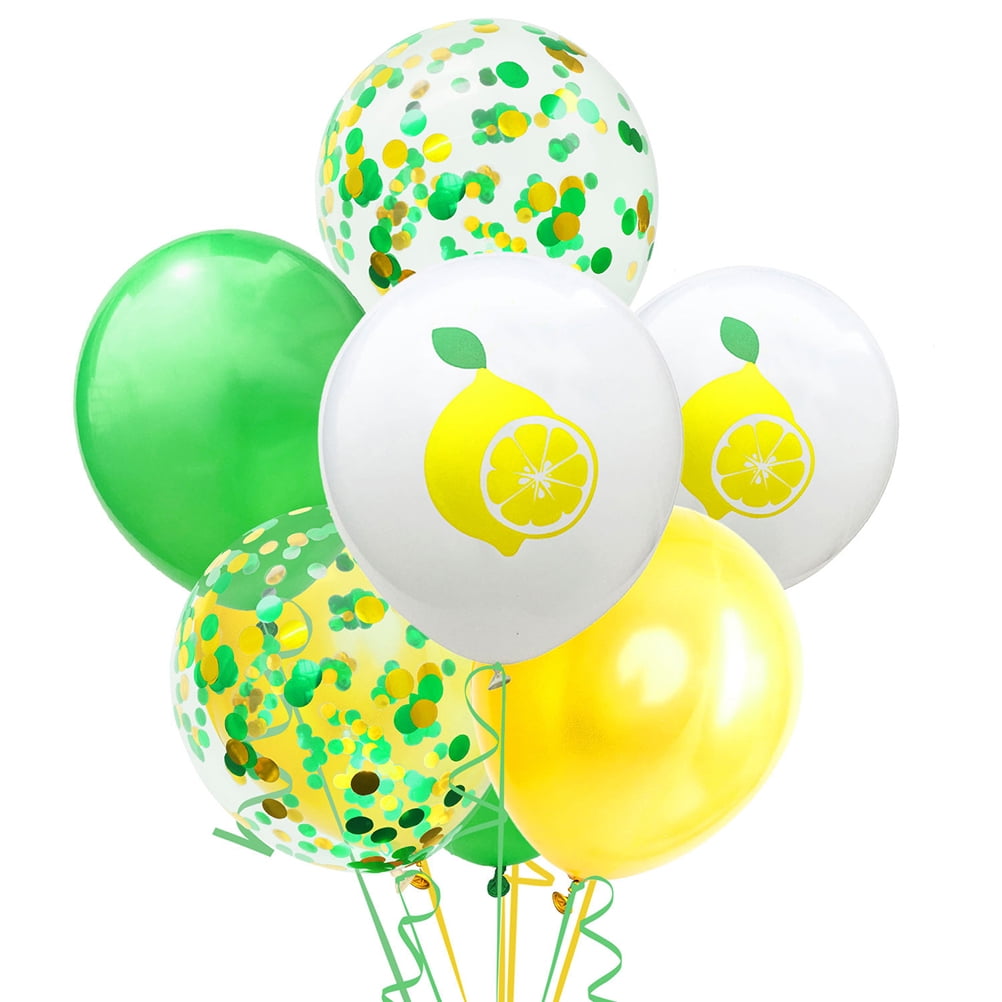 WORGEOUS  14 Pcs Helium Balloon Happy Birthday Mermaid Party Pure Color