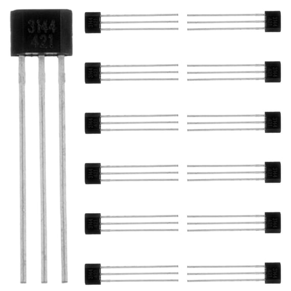 WORGEOUS  15 Pcs Hall Effect Controller Transistors Assortment Kit Grey