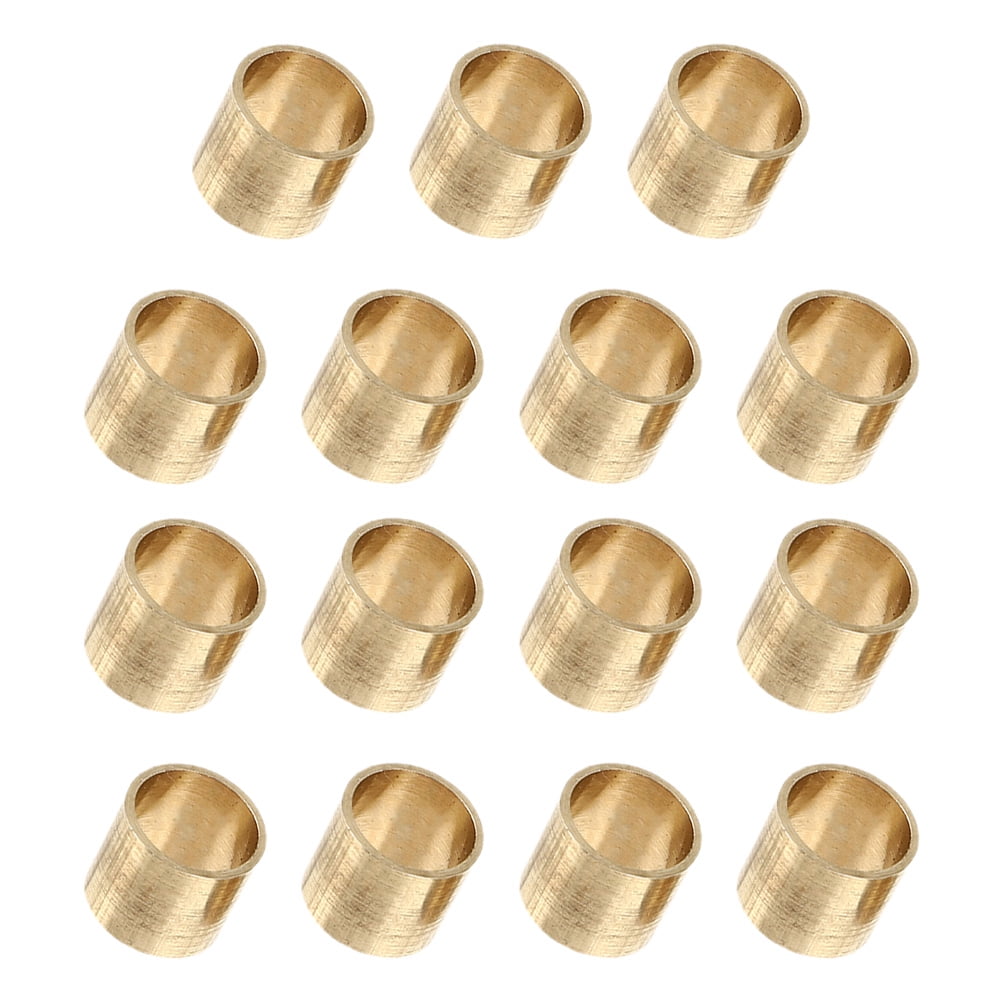 GOOHOCHY Cue Ball Control Ferrules Copper 15Pcs 0.4In Round ...